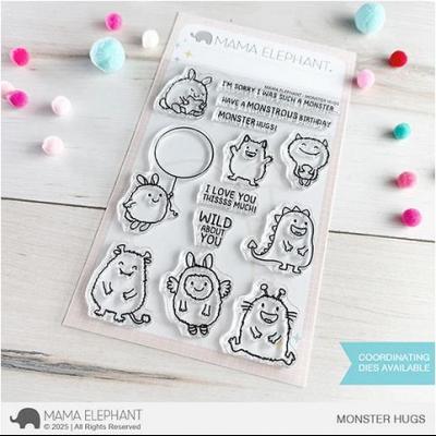 Mama Elephant Stempel - Monster Hugs
